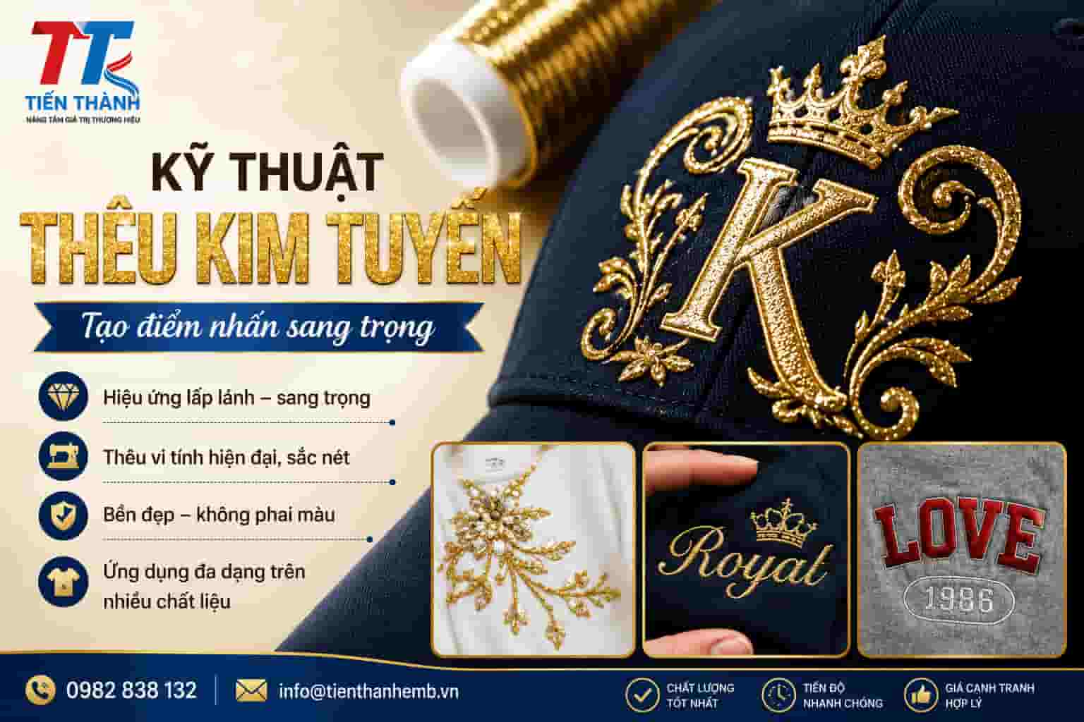 Kỹ Thuật Thêu Kim Tuyến